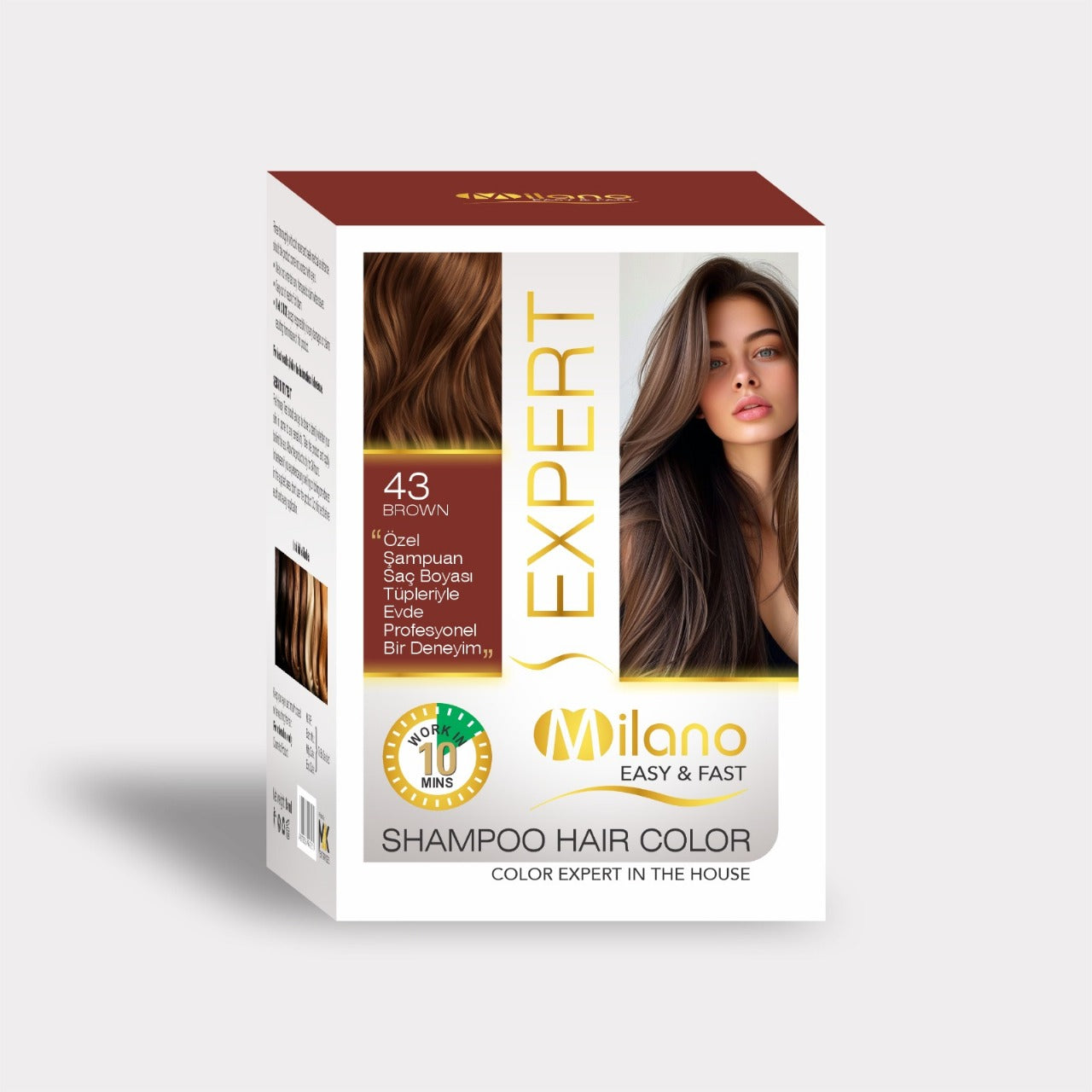 Expert Milano Hair Color - 43 BROWN
