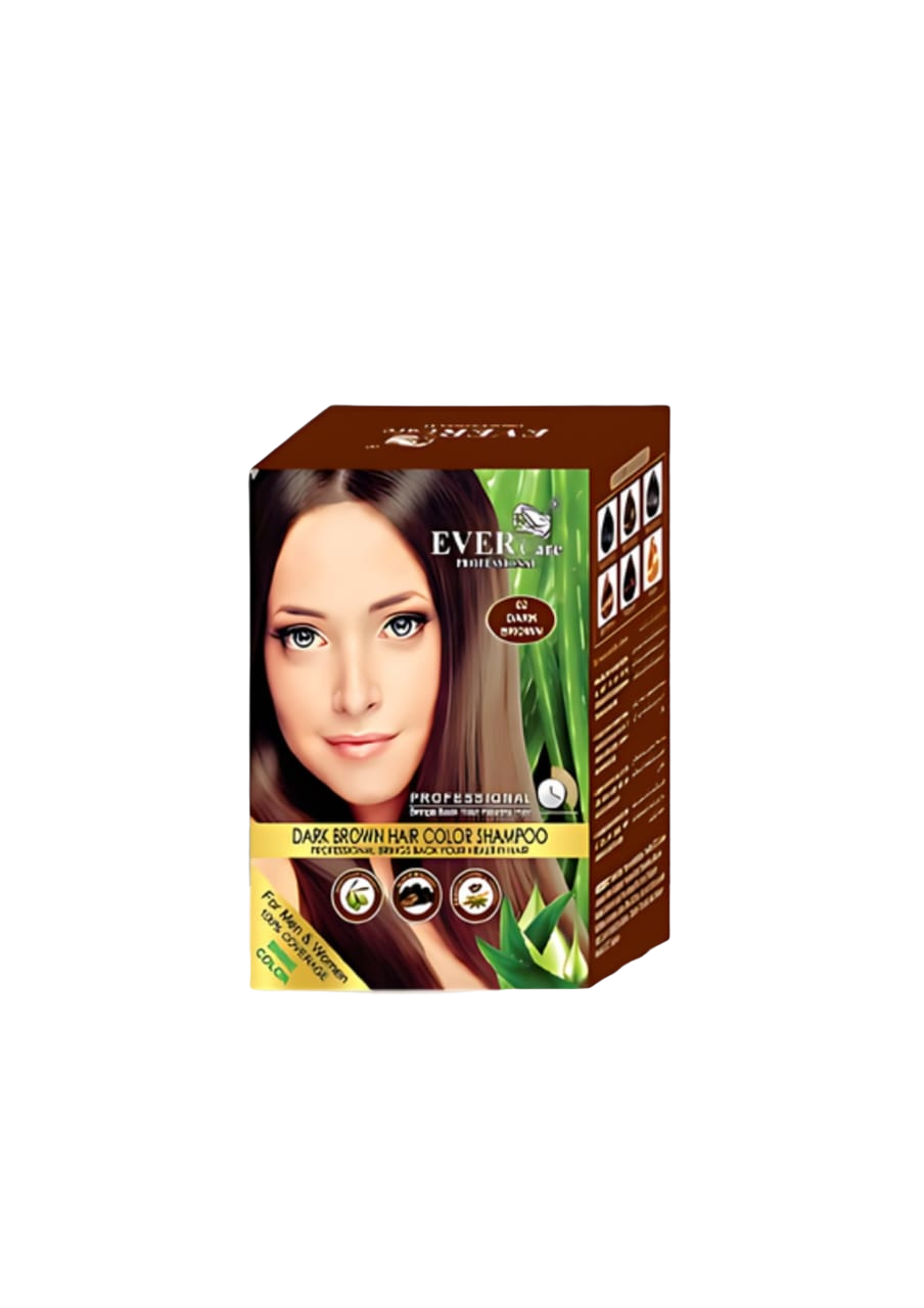 Evercare Hair Color Shampoo - Dark Brown