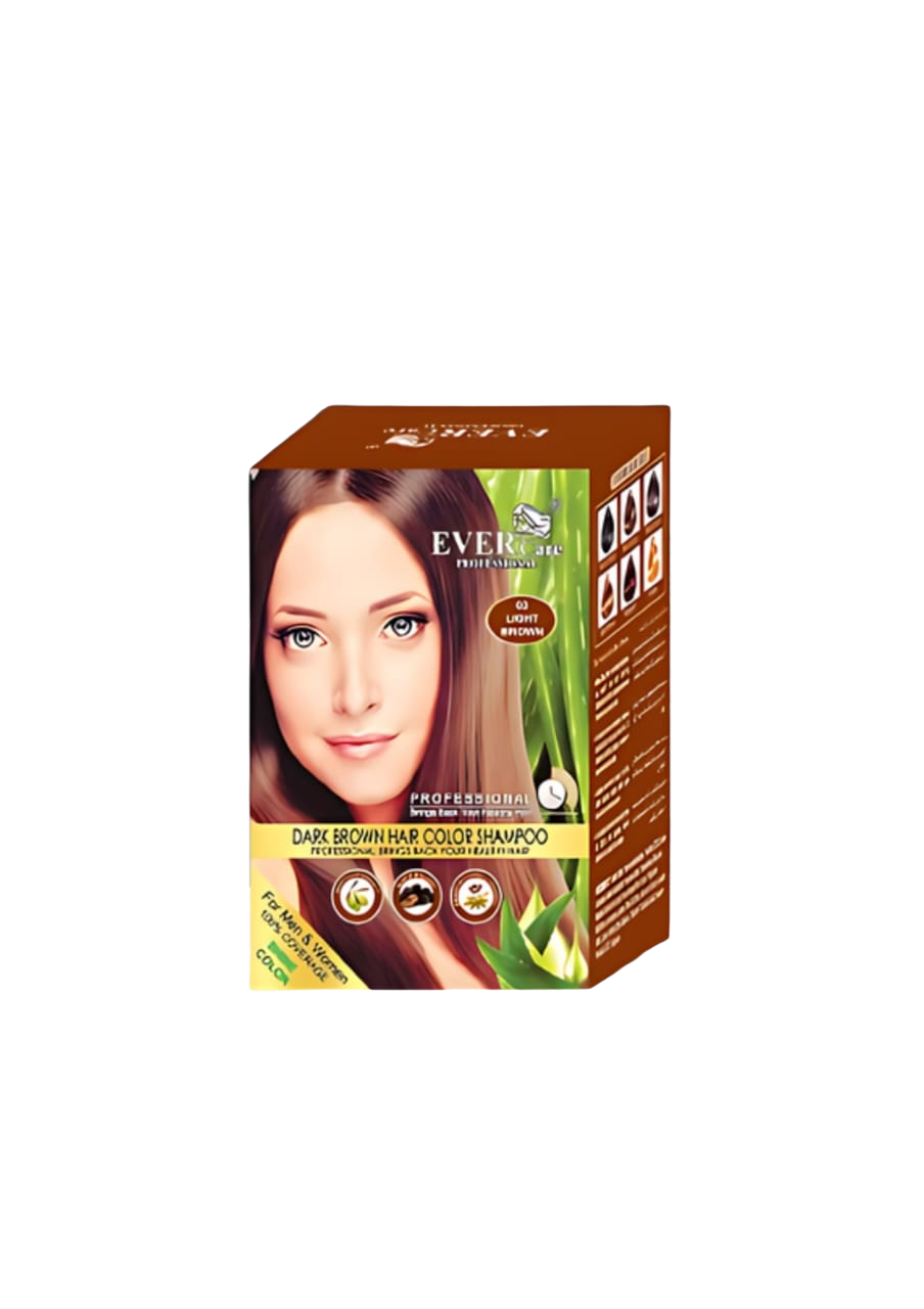 Evercare Hair Color Shampoo - Light Brown