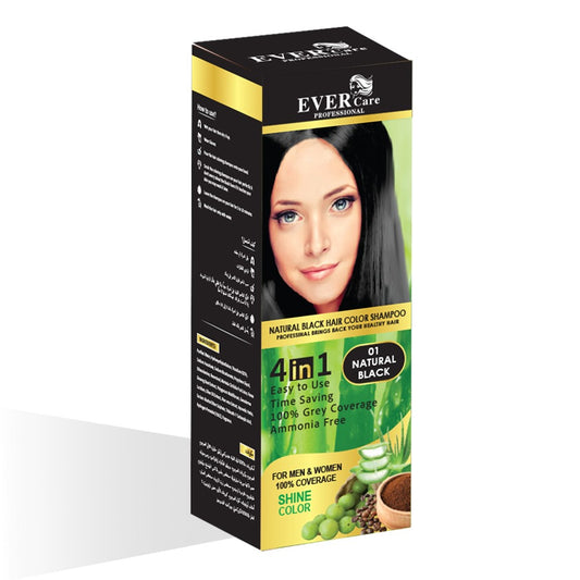 Evercare Hair Color 4 in 1 - Natural Black
